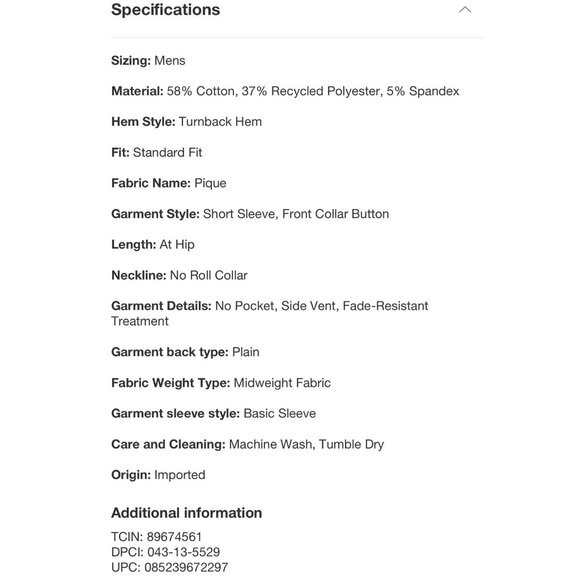 Goodfellow & Co Polo Mens Every Wear Short Sleeve Shirt Light Grey Size XL NWT - Picture 4 of 7